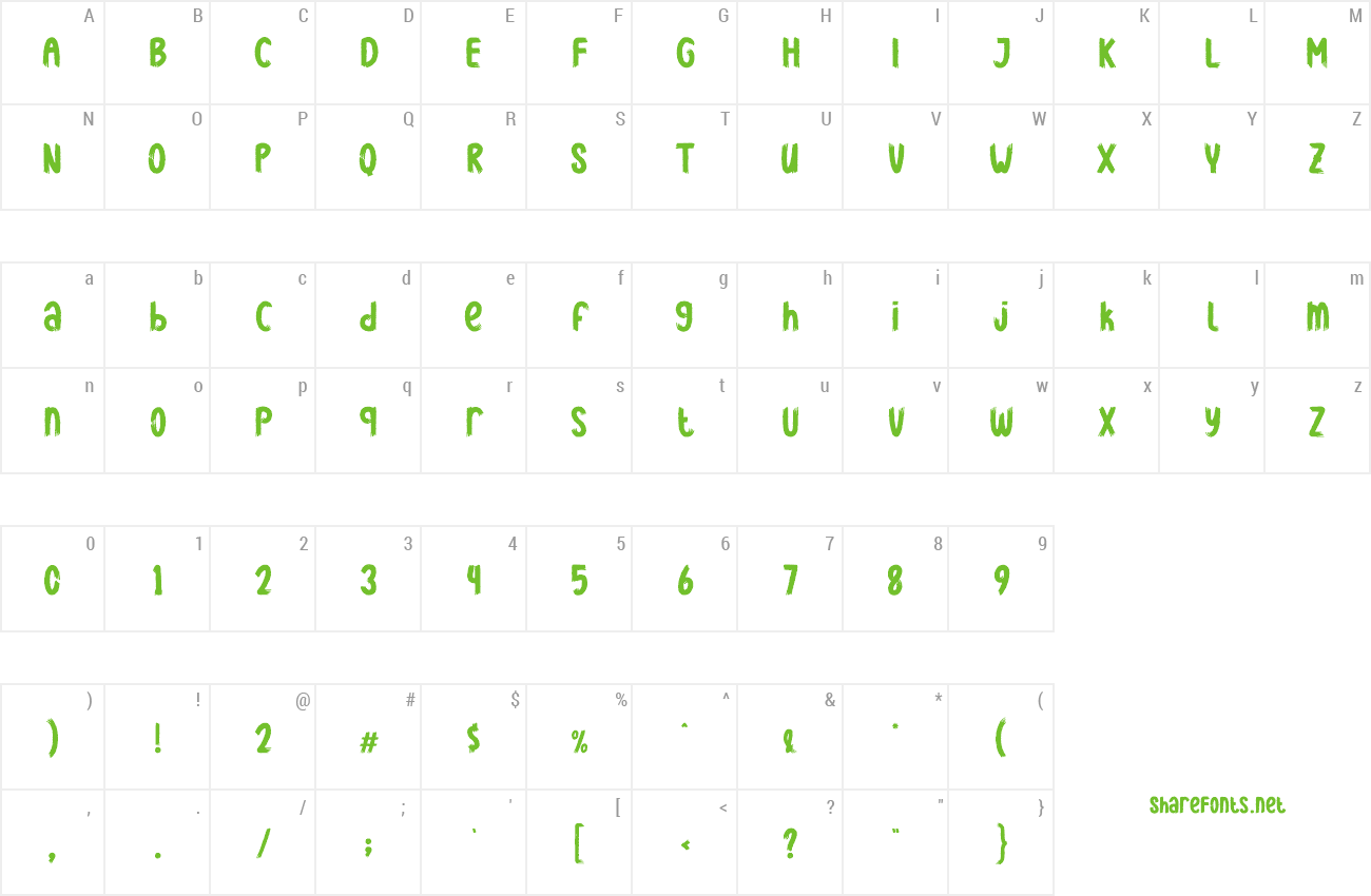Font Bat Stealth preview